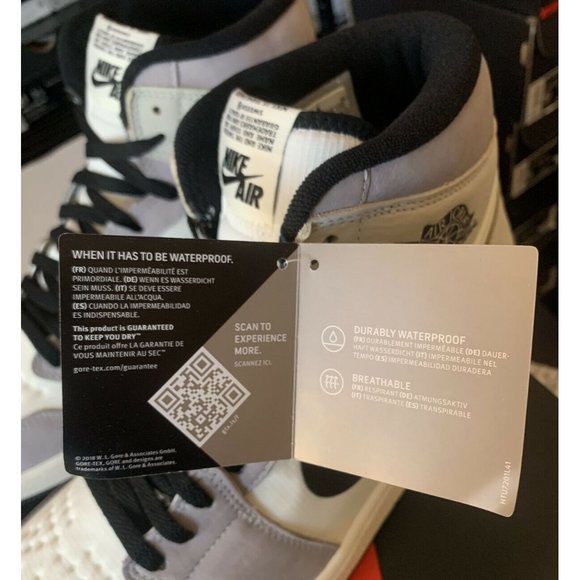 Nike Air Jordan 1 High Element Gore Tex GTX Sail Light Bone Shoes DB2889-100 - Picture 5 of 7